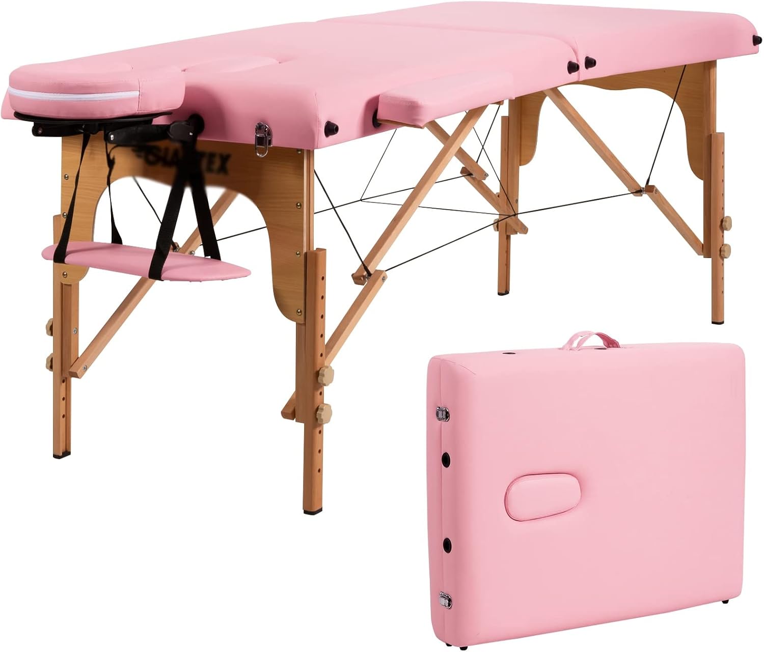 84" L Portable Massage Table Adjustable Spa Bed Tattoo w/Carry Case