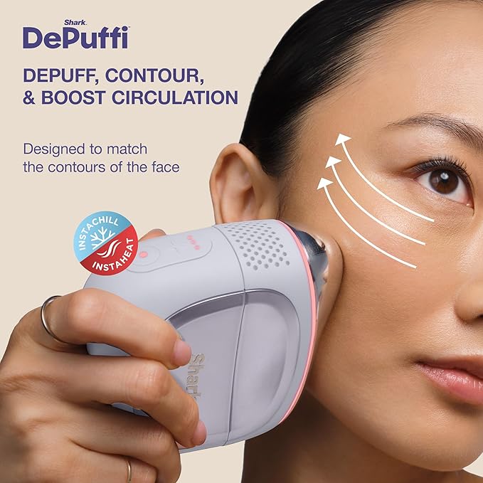 Shark FacialPro Glow at-Home Hydro-Powered Facial System with DePuffi Hot & Cold Therapy