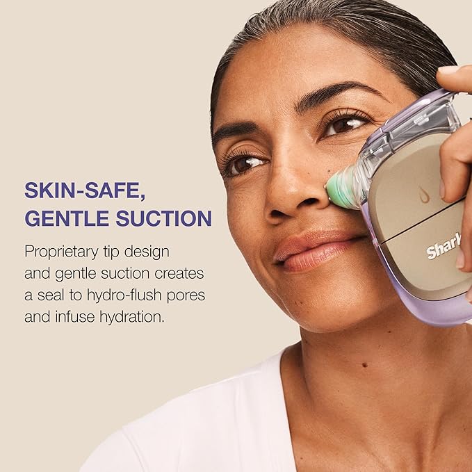 Shark FacialPro Glow at-Home Hydro-Powered Facial System with DePuffi Hot & Cold Therapy